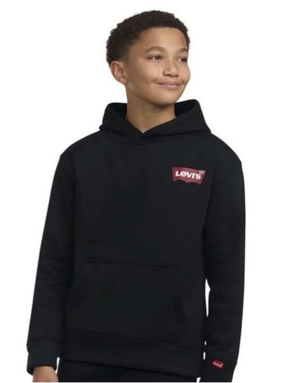 Levi's Black Pullover Hoodie with Red Logo NEW W TAGS